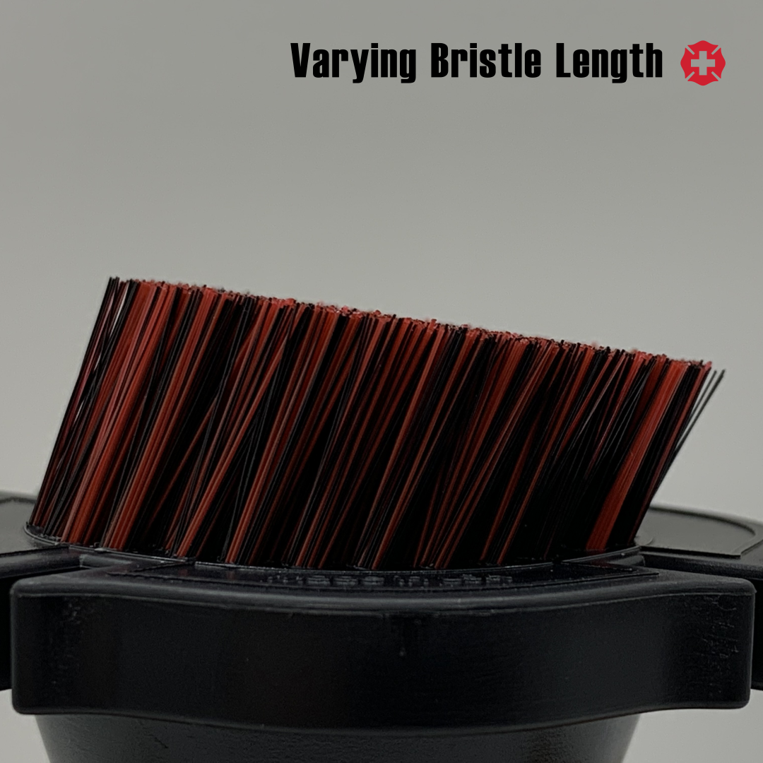 Varying Bristle Length – shorter bristles offer a more rigid cleaning, while longer bristles offer a more pliable option.